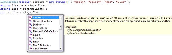 Extension Method Intellisense