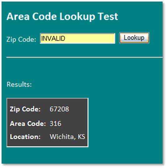 Lookup Area Codes By Zip Codes With An Asp Net Custom Control Codeproject