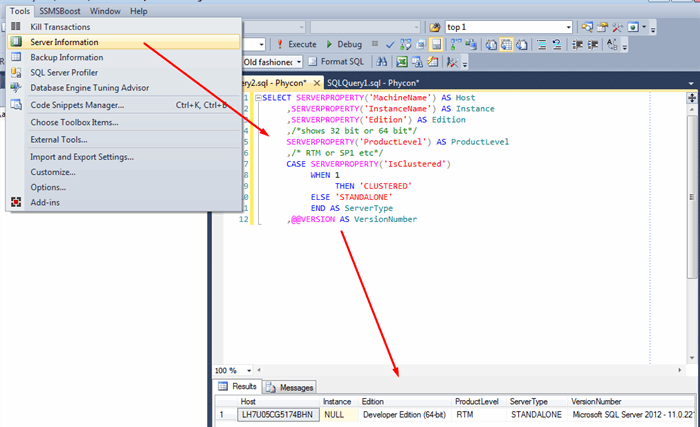 ms sql server management studio 2012