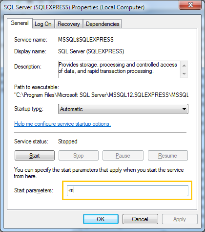 Enabling SQL Express User CodeProject