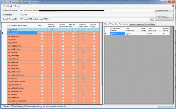 Stored Procedure Data Gateway