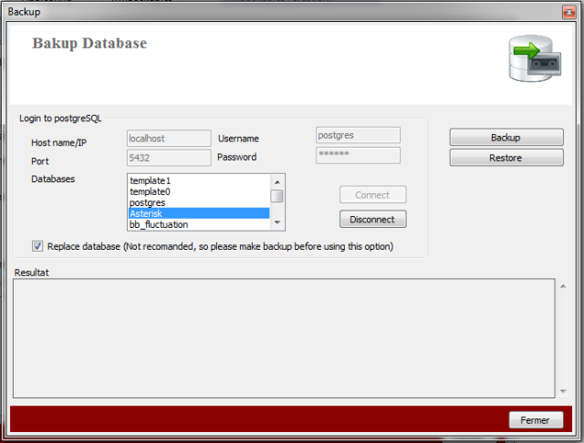 Import postgresql