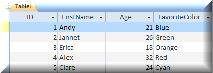 Visual Basic database