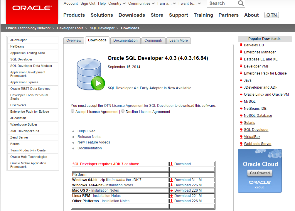 Free oracle database client for mac os x