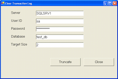 sql transaction log full how to truncate