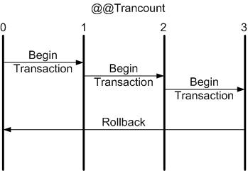 Write a sql statements for rollback commit and savepoint