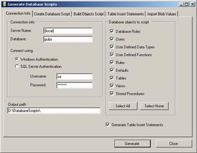 dbschema generate sql dbschema generate sql