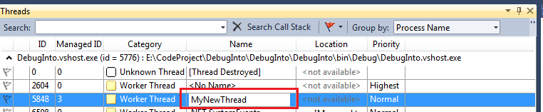 thread breakpoint