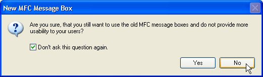 Enhanced MFC message boxes