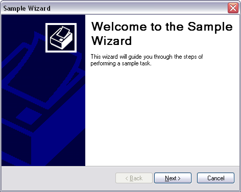 Sample Wizard screenshot