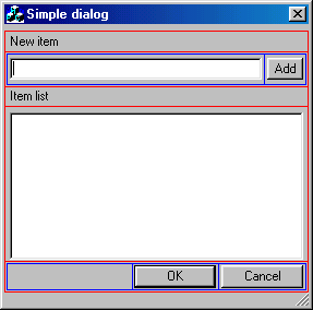 Sample Dialog Panes
