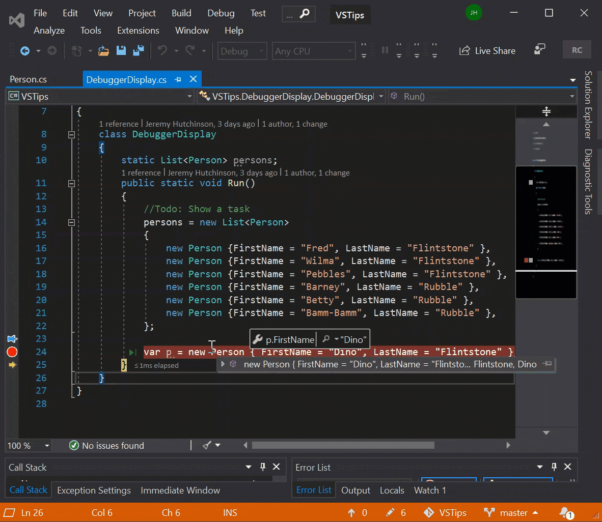Image 4 for Visual Studio Tips - Using Data Tips