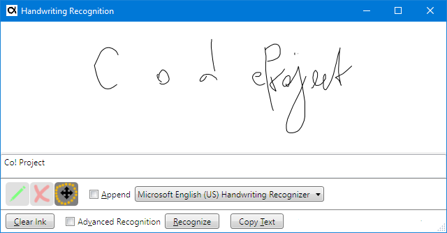 windows 10 math recognizer