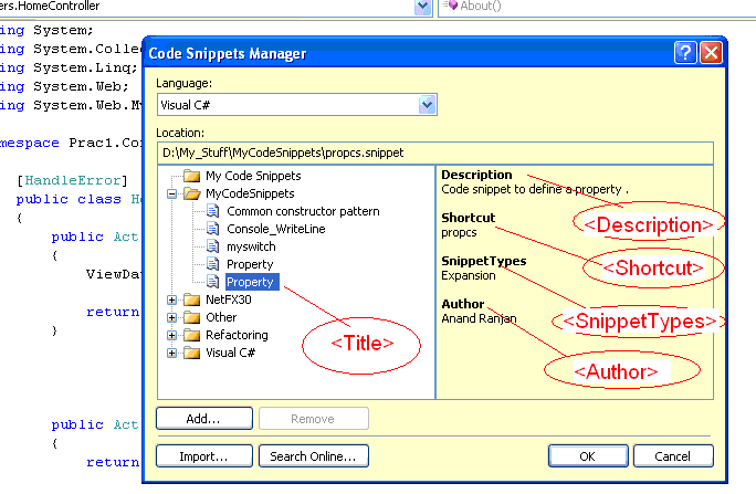 Code Snippet  Step by Step Guideline from Creation to 