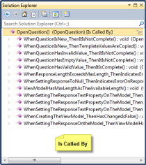Solution Explorer - (Method) [Is Called By]