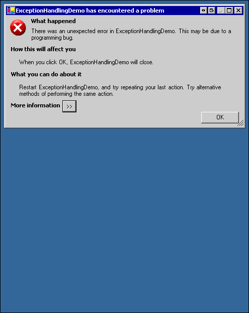WPF - Exception Handling