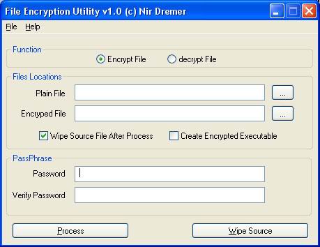 How do you encrypt a file?