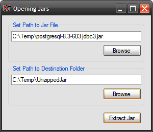 jar file opens then closes