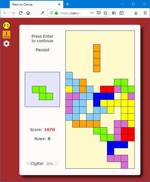 Classic Tetris: Falling blocks - Games With Source