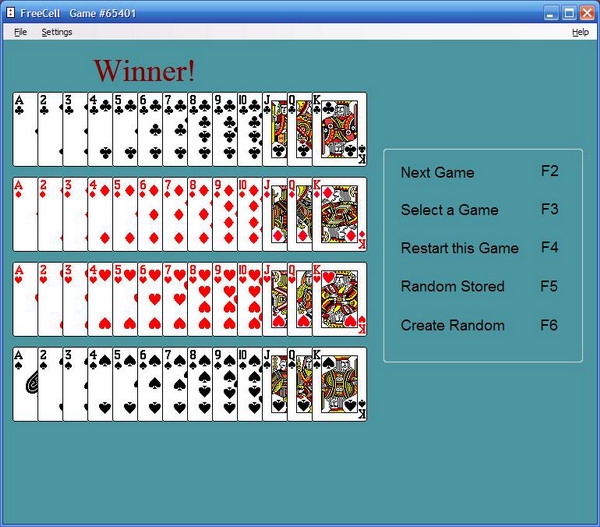 Freecell Card Game Windows XP Edition 