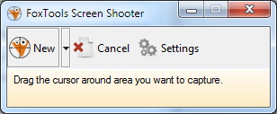 The window of screen capture