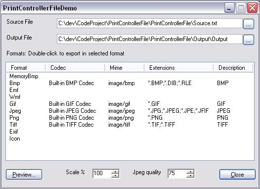 opretholde pubertet Misbrug Output graphics files using your printing code - CodeProject