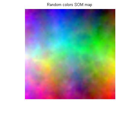 SOM node's weights