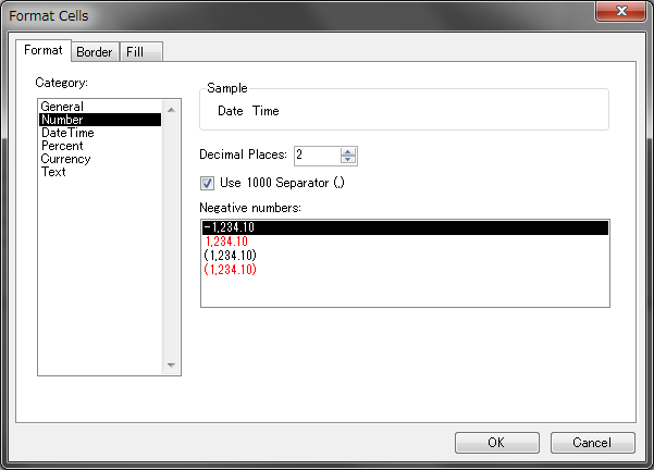  شبكة البيانات Spreadsheet Control التى تحتوي على جميع وظائف ملف Excel 07