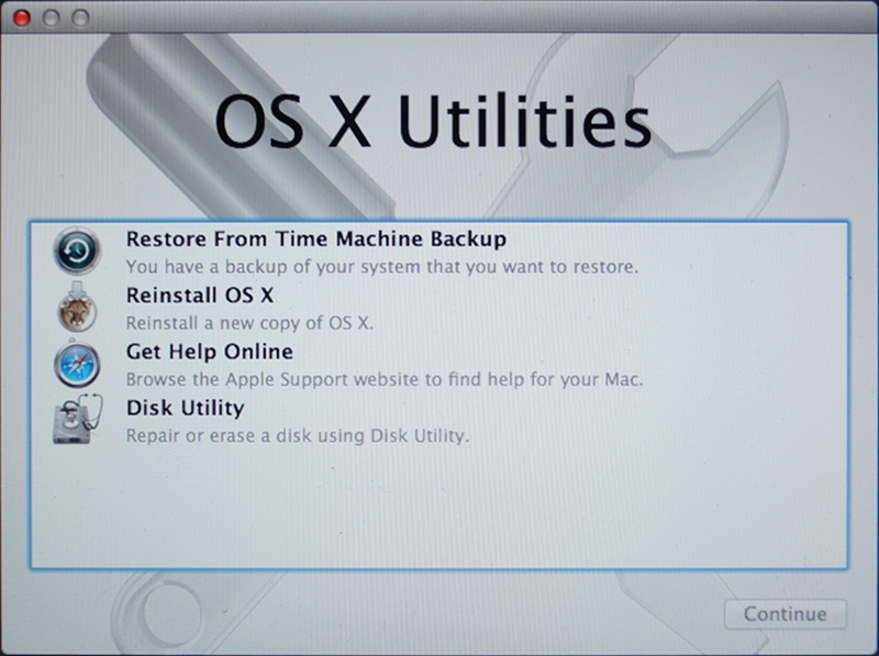 Do a factory reset to MAC OS X 10.9 Mavericks - CodeProject