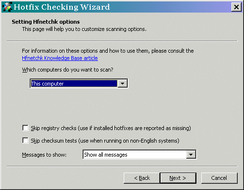  [Hfnetchk options page - 38K] 