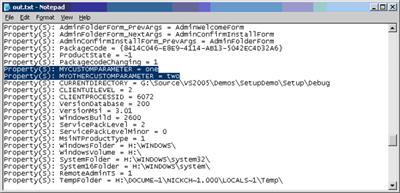 Installshield custom action command line parameters Installshield custom action command line parameters