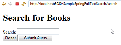 Integrating Full Text Search to Spring MVC with Hibernate