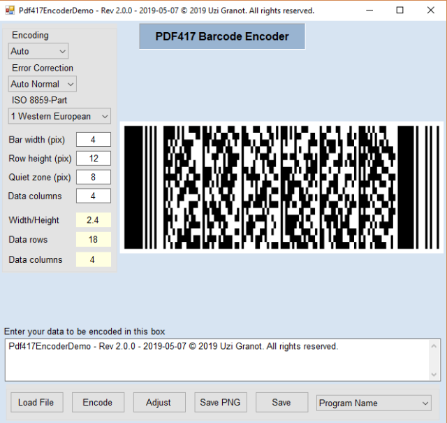 pdf417 generator vb.net free