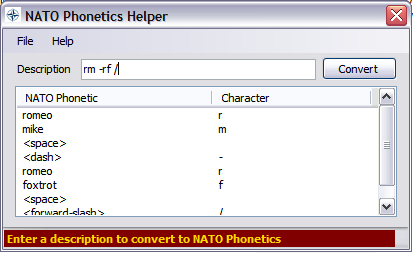 Nato Phonetics Codeproject