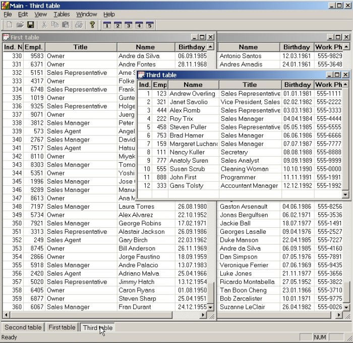 dbf-filer i Windows OS 7