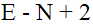 E - N + 2