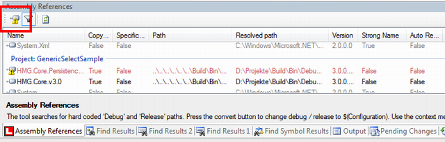 Convert to configuration based assembly paths