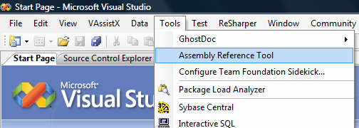 VisualStudioMenue