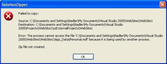Screenshot - SolutionZipper-error.JPG