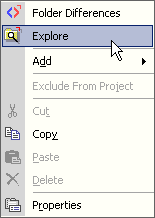 Sample screenshot for context menu