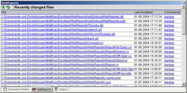 Sample screenshot