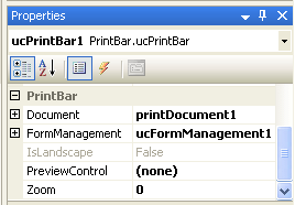 Print Bar usage Screenshot