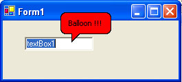 Red Balloon toolTip