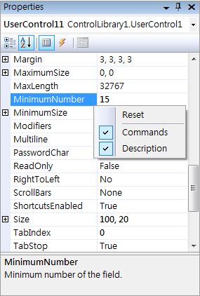 default value c# property
