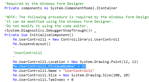 default value for property c#