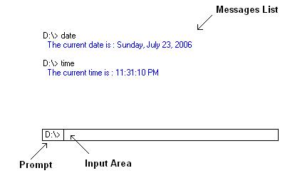 Layout of CommandPrompt control