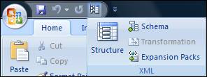 Figure 16 - XML Toolbox in Word 2007