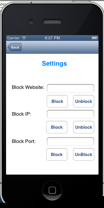 Firewall settings