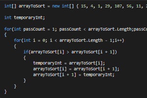 C# - Bubble sort