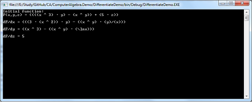 Differentiation sample